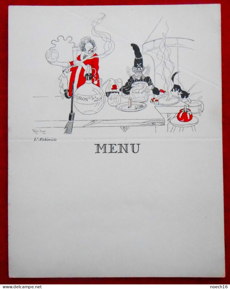 Série 12 menus "Autour de la Médecine" Publicité Mictasol, Illustrateur Félix Lorioux