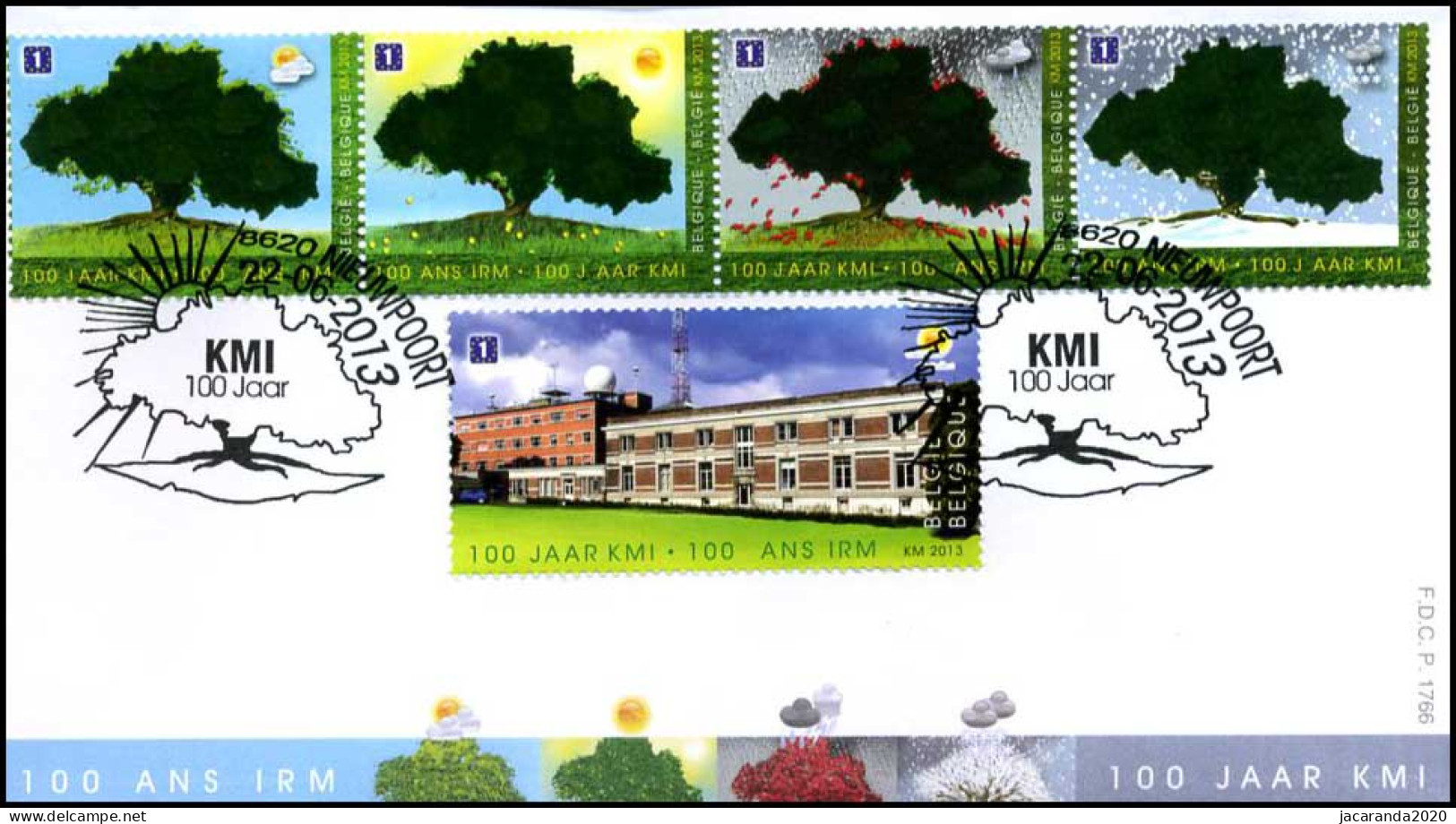 4352/56 - FDC - 100 Jaar KMI P1766 - 2011-2014