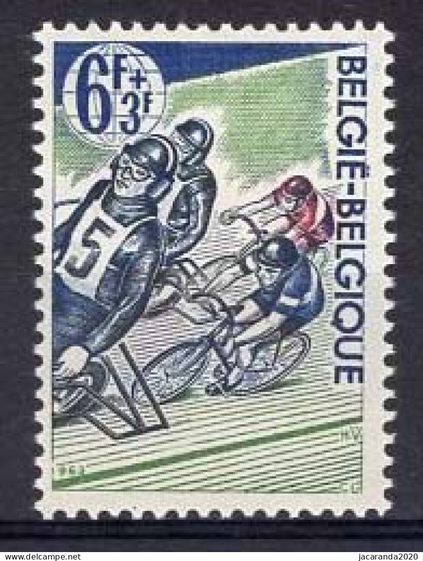 België 1258-V ** - Blauwe Wielen - Roues Bleues - 1961-1990