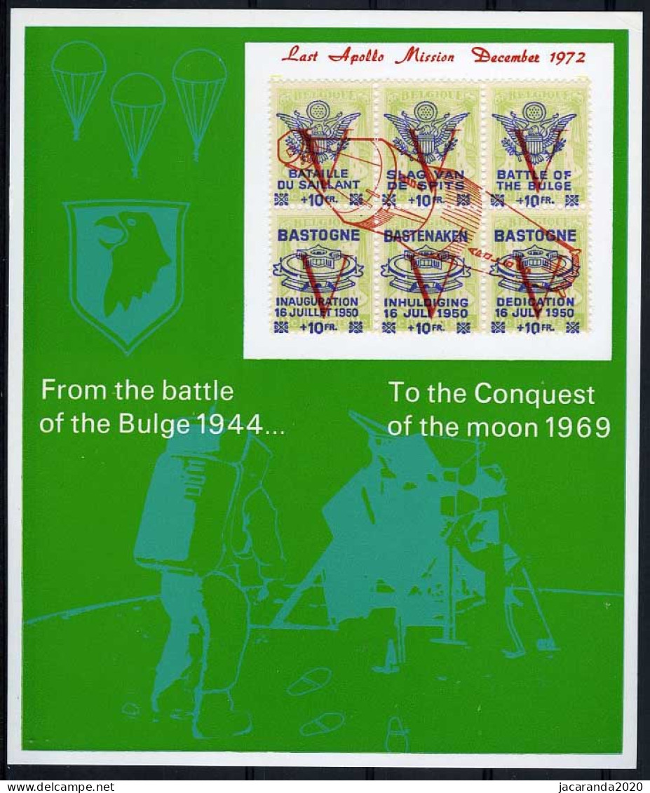 België PR160 - 25 Jaar Slag Van Bastenaken - Opdruk "Apollo" - 25 Ans Bataille Du Saillant - Avec Surcharge "Apollo" - Privées & Locales [PR & LO]