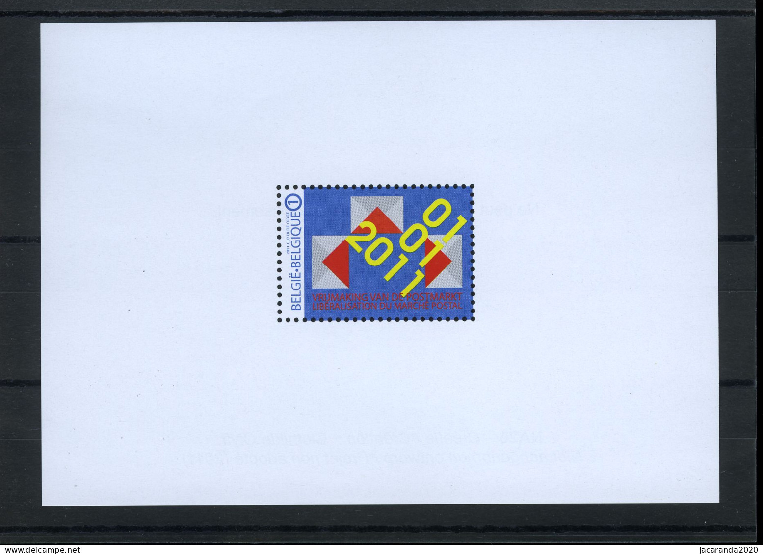 België NA26 - Vrijmaking Van De Postmarkt - Libéralisation Du Marché Postal - 2011 - Abgelehnte Entwürfe [NA]