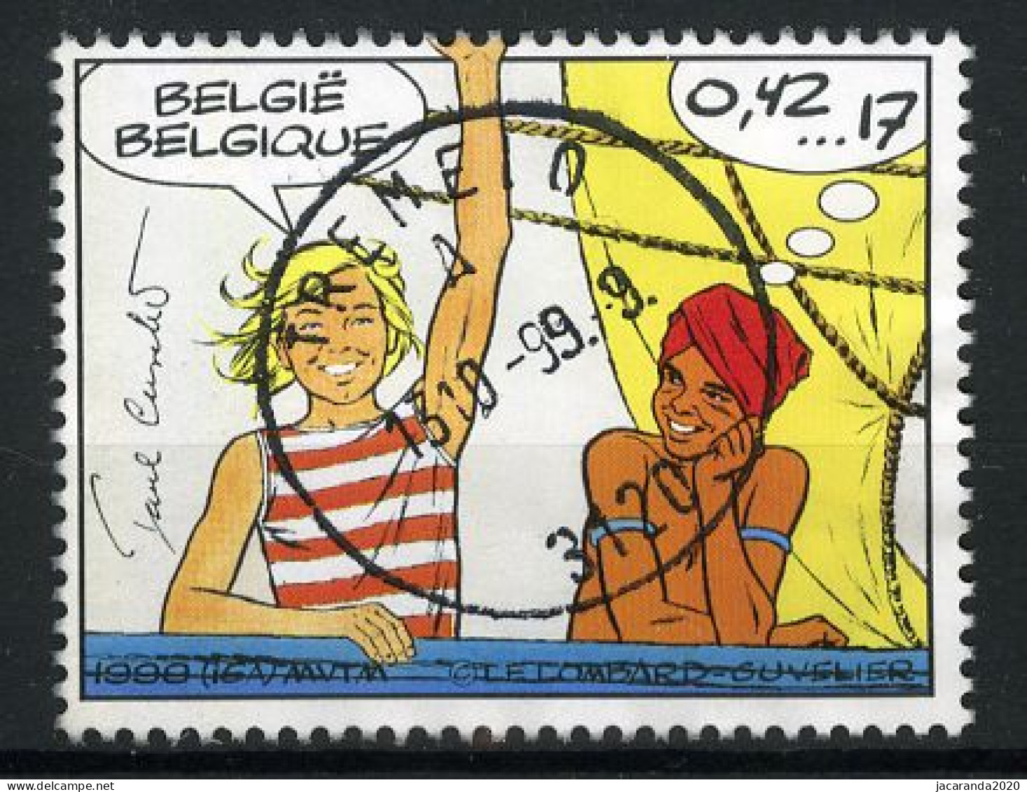 België 2841 - Jeugdfilatelie - Strips - BD - Comics - Corentin - Gestempeld - Oblitéré - Used - Oblitérés
