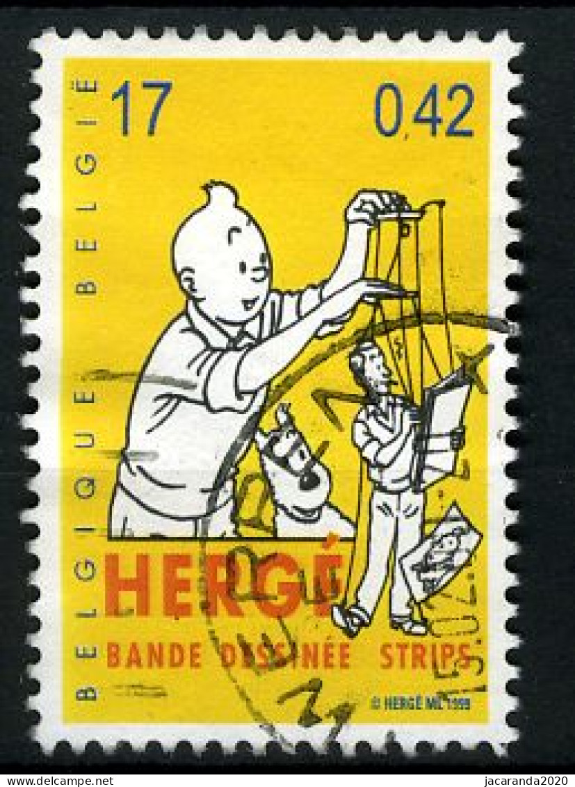 België 2876 - 20ste Eeuw - Strips - BD - Comics - Kuifje - Tintin - Hergé - Gestempeld - Oblitéré - Used - Gebraucht
