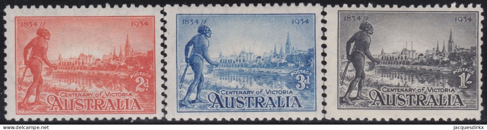 Australia    .   SG    .    147/149       .   *      .     Mint-hinged - Neufs