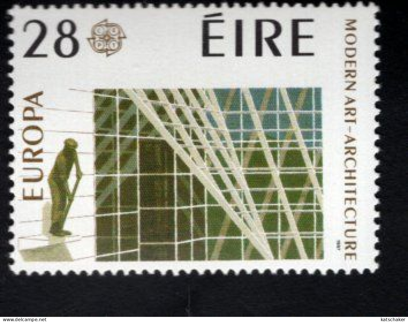1999465202 1987  SCOTT 689 690 (XX) POSTFRIS  MINT NEVER HINGED - EUROPA ISSUE -MODERN ARCHITECTURE - Unused Stamps