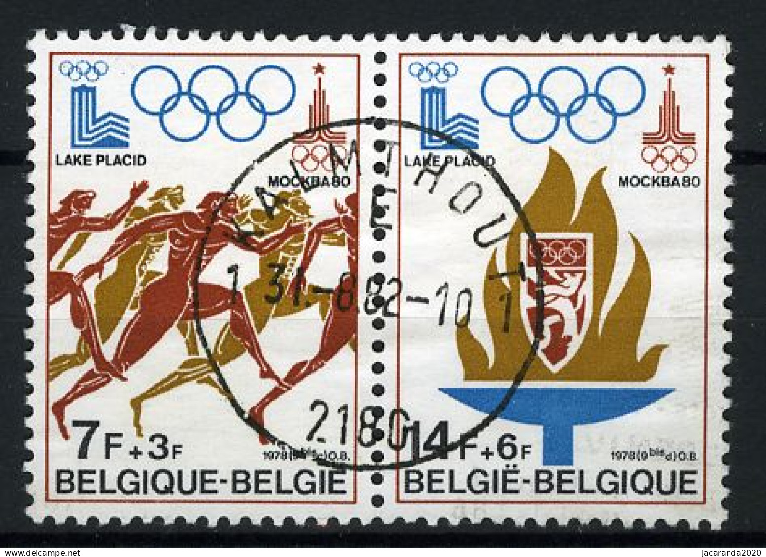 België 1915/16 - Sport - Voorbereiding Olympische Spelen 1980 - Gestempeld - Oblitéré -used - Oblitérés