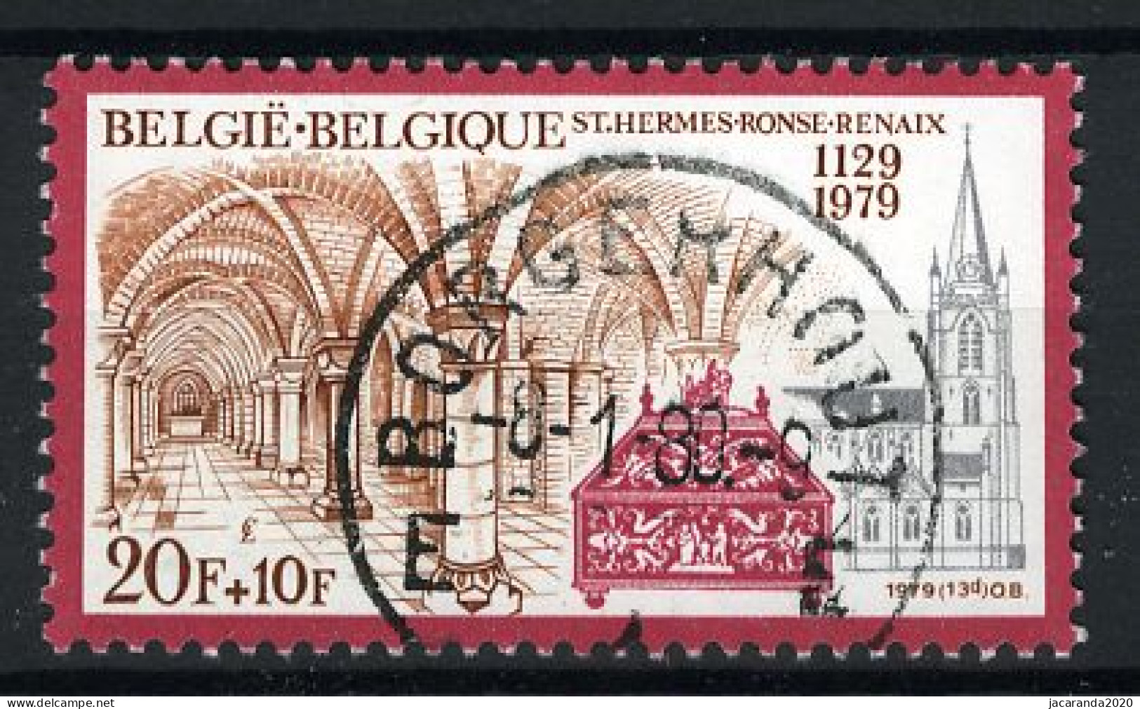 België 1943 - Collegiale Kerk St.-Hermes - Ronse - Gestempeld - Oblitéré -used - Gebruikt