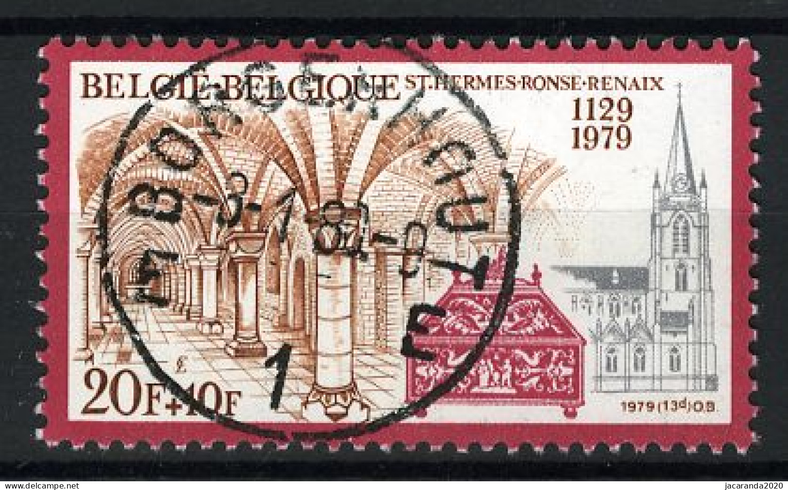 België 1943 - Collegiale Kerk St.-Hermes - Ronse - Gestempeld - Oblitéré -used - Used Stamps