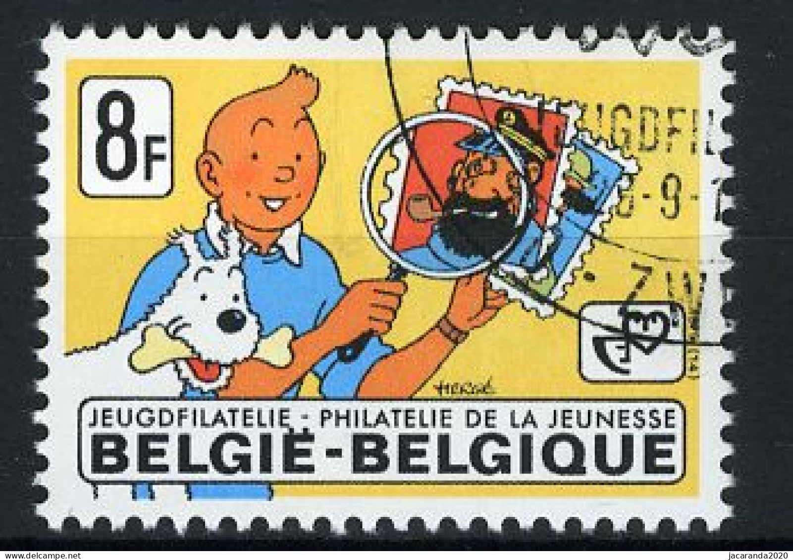 België 1944 - Jeugdfilatelie - Kuifje En Bobby - Tintin Et Milou - Strips - BD - Comics - Gestempeld - Oblitéré -used - Usati