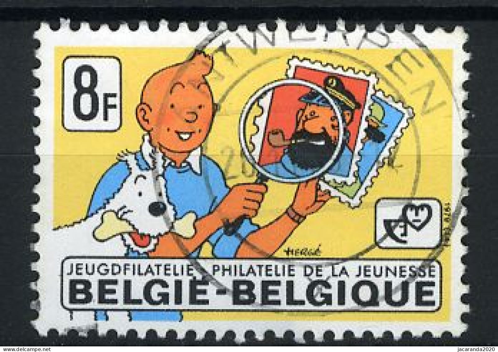 België 1944 - Jeugdfilatelie - Kuifje En Bobby - Tintin Et Milou - Strips - BD - Comics - Gestempeld - Oblitéré -used - Oblitérés