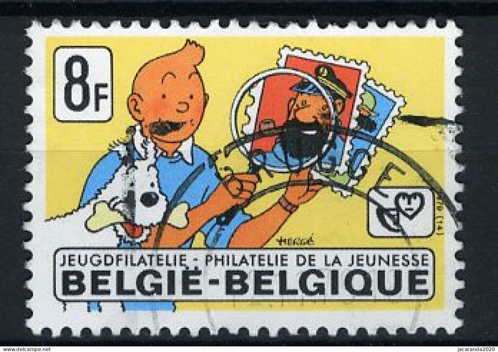 België 1944 - Jeugdfilatelie - Kuifje En Bobby - Tintin Et Milou - Strips - BD - Comics - Gestempeld - Oblitéré -used - Gebruikt