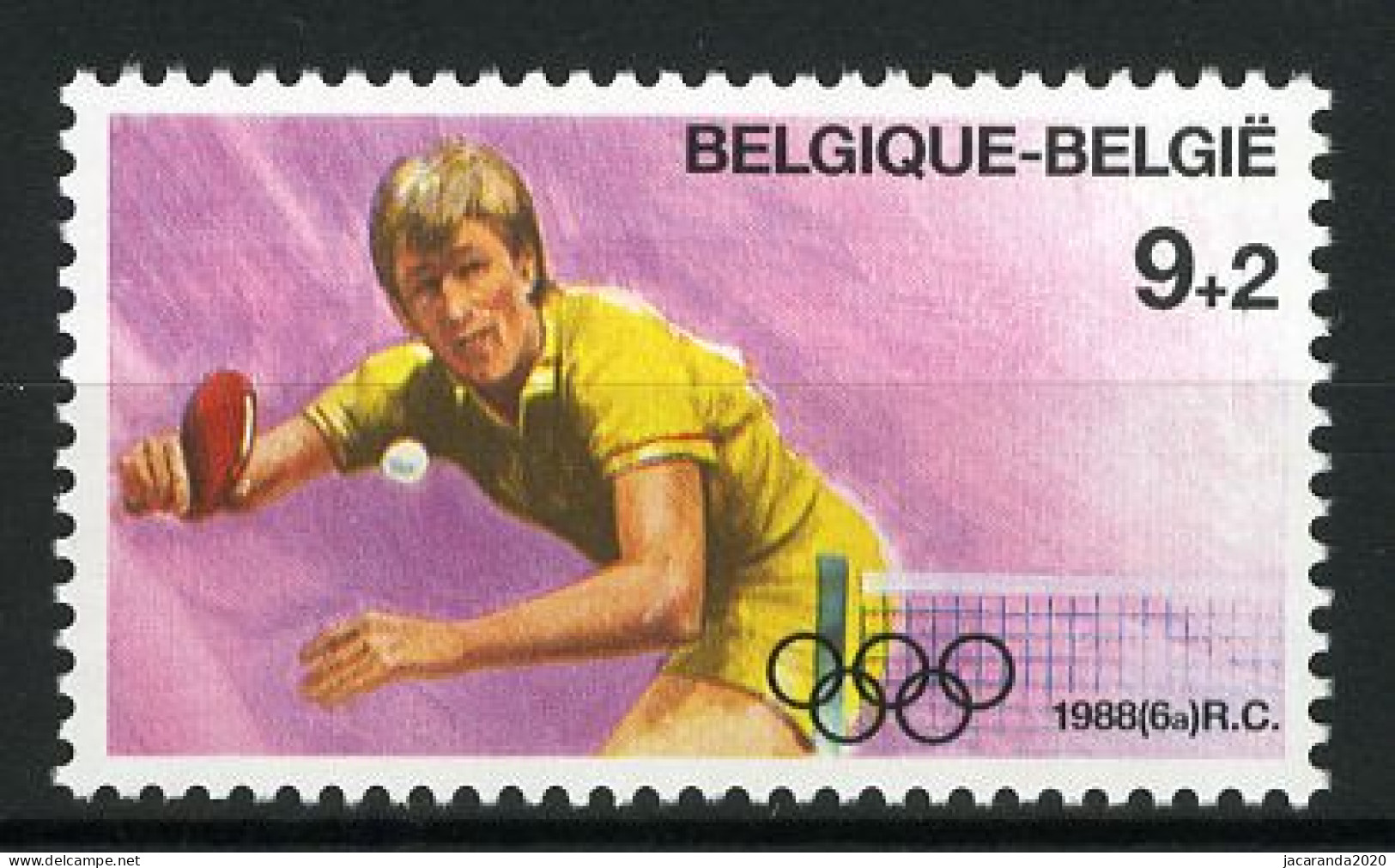 België 2285 - Sport - Olympische Zomerspelen - Seoul 1988 - Tafeltennis - Tennis De Table - MNH - Estate 1988: Seul