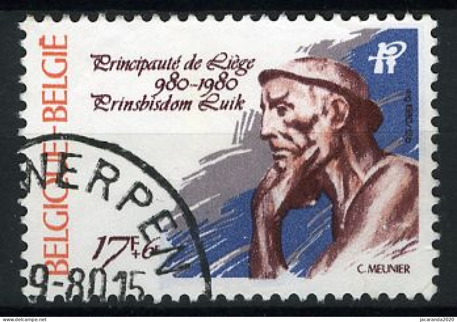 België 1988 - Millennium Van Luik - Gestempeld - Oblitéré -used - Oblitérés