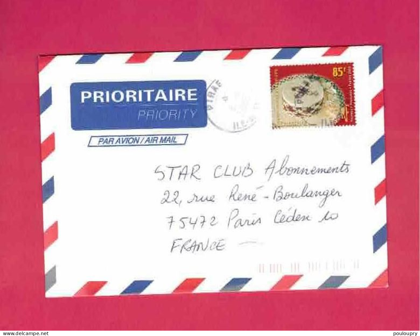 Lettre De 2000 Pour La France - YT N° 627 - Chapeau - Seul Sur Lettre - Storia Postale