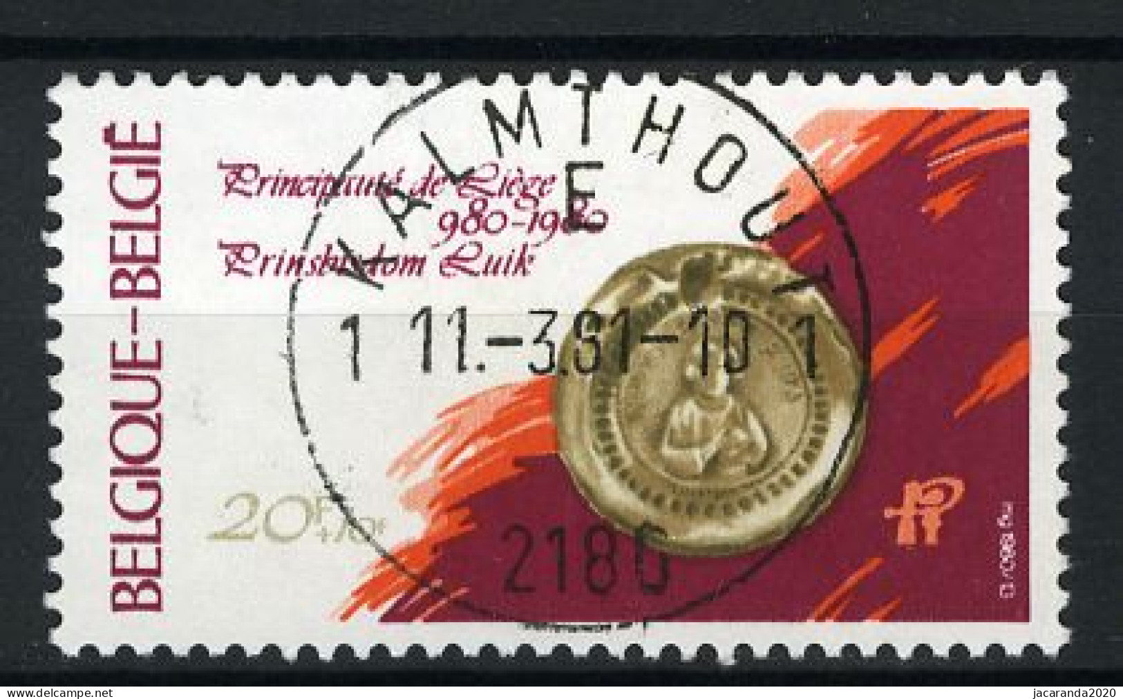 België 1990 - Millennium Van Luik - Gestempeld - Oblitéré -used - Gebraucht