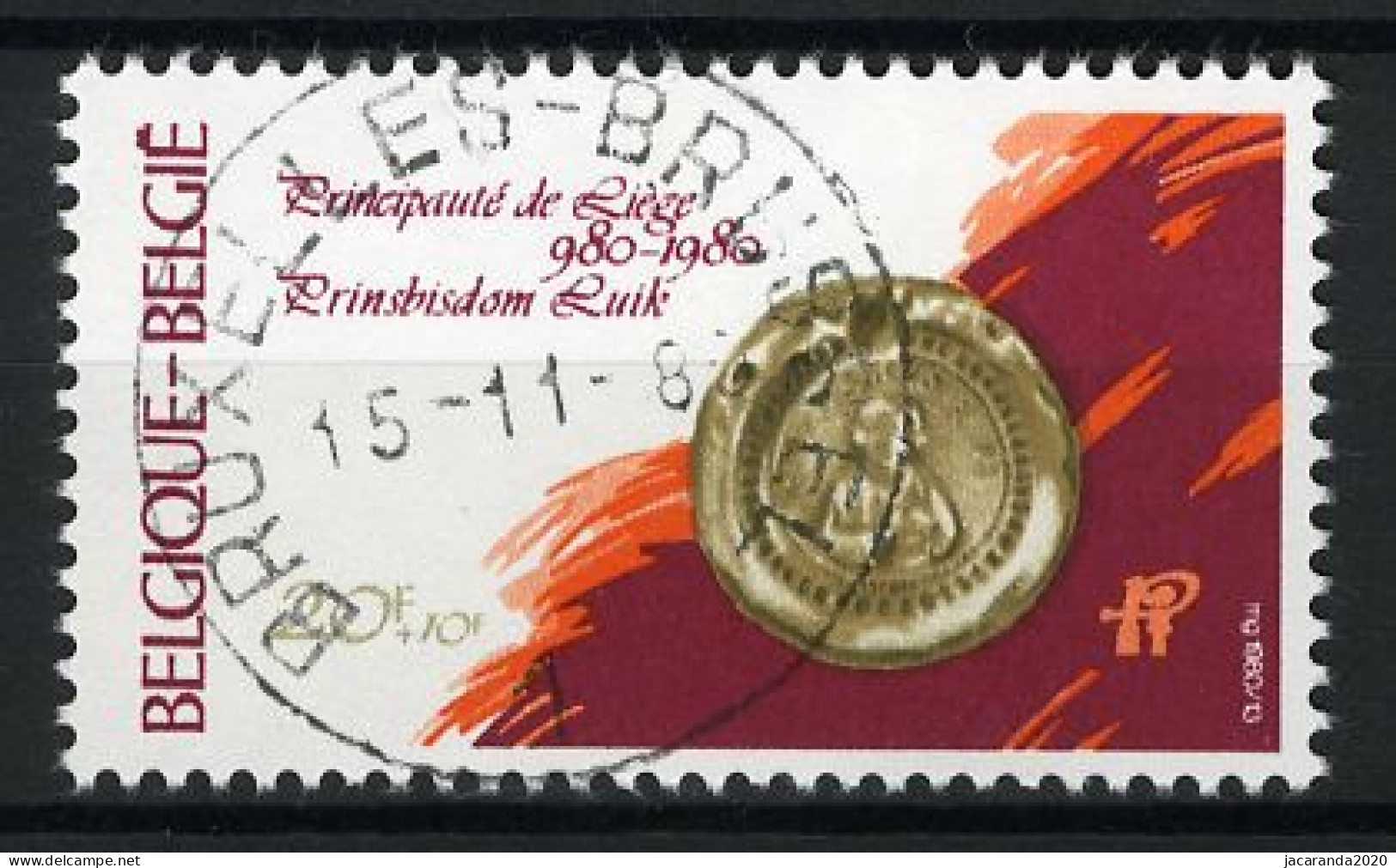 België 1990 - Millennium Van Luik - Gestempeld - Oblitéré -used - Oblitérés