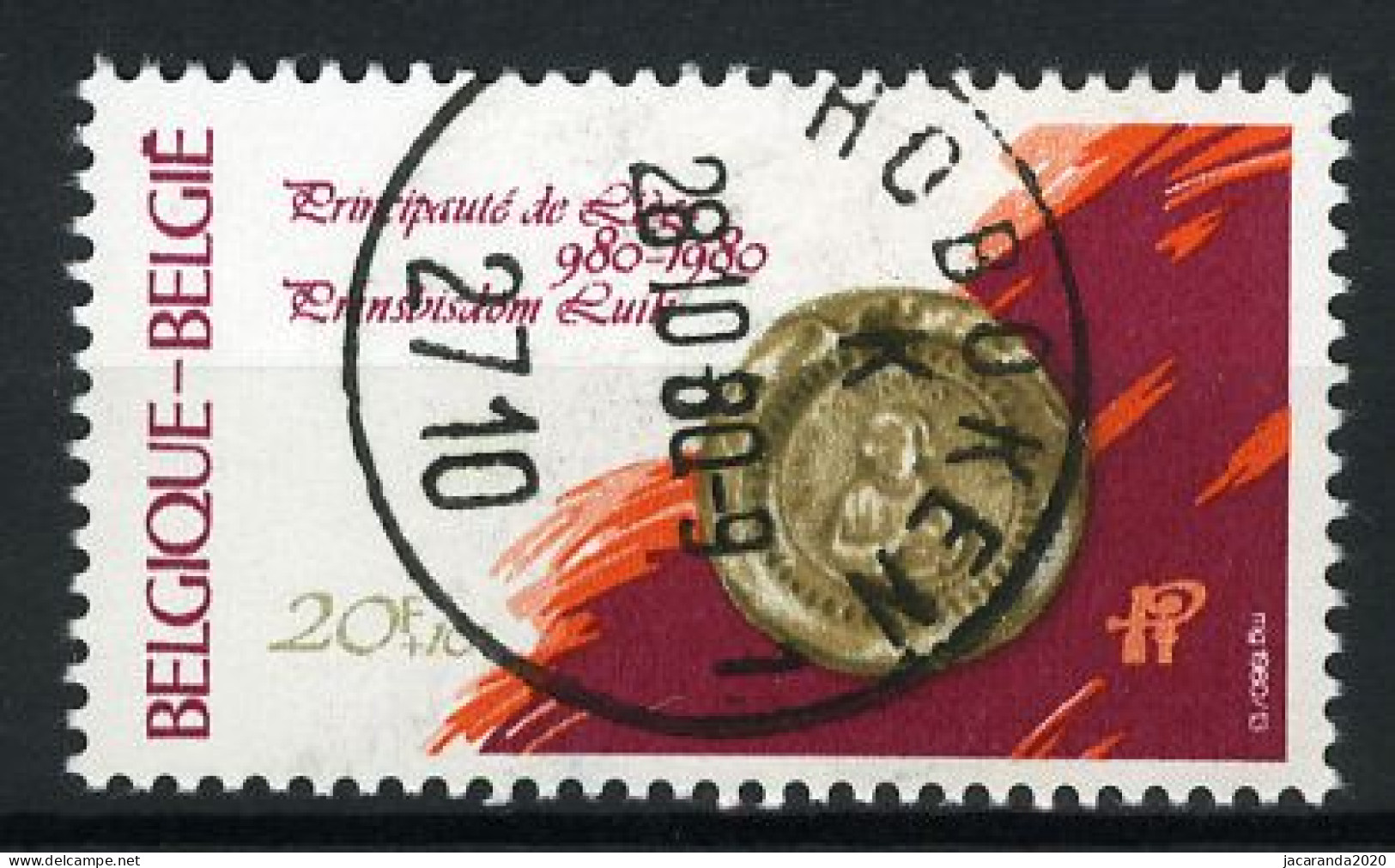 België 1990 - Millennium Van Luik - Gestempeld - Oblitéré -used - Oblitérés