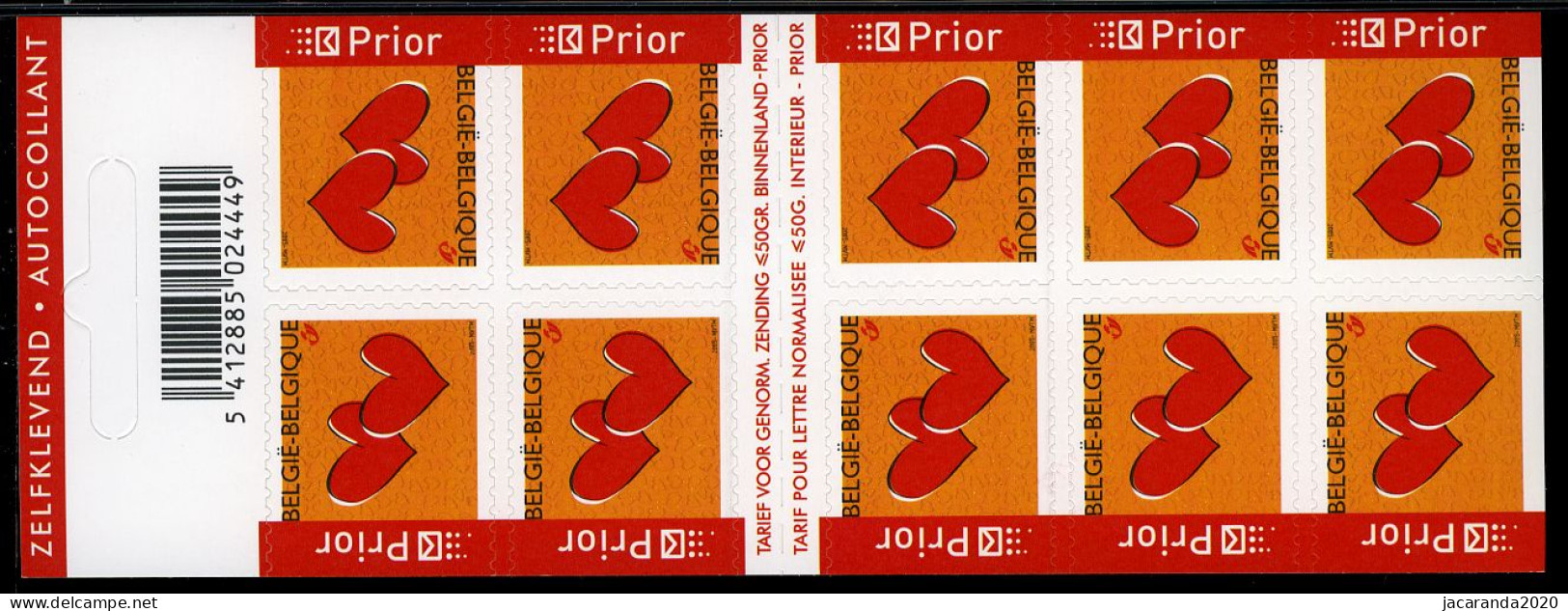 België B50 - Gelegenheidszegels - Timbres De Circonstance - Liefde - Amour - Zelfklevend - Autocollants - 2005 - 1953-2006 Modernos [B]