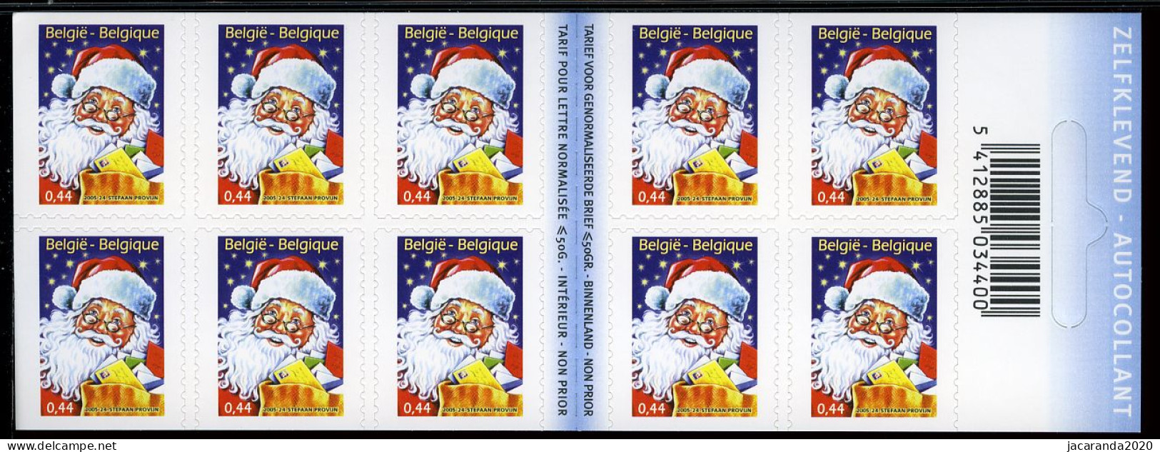 België B58 - Kerstmis En Nieuwjaar - Noël Et Nouvel An - Kerstman - Père Noël - Zelfklevend - Autocollants - 2005 - 1953-2006 Modernos [B]