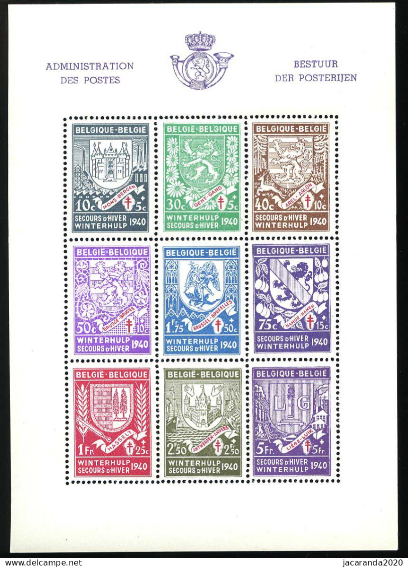 België BL10 ** - Tweede Winterhulpuitgifte - Wapenschilden - Armoiries - 1924-1960