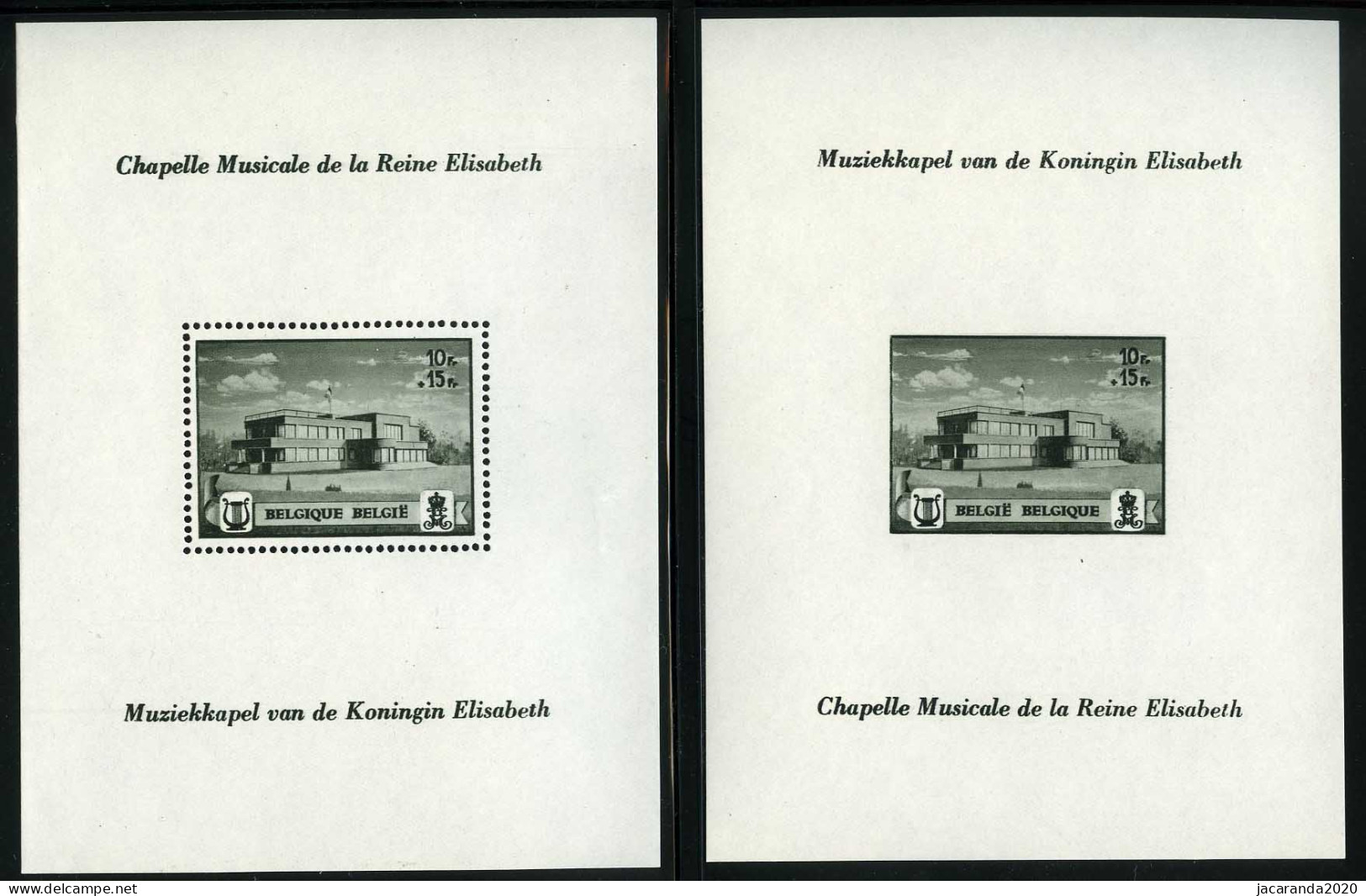 België BL13/14 ** - Muziekkapel Koningin Elisabeth - Chapelle Musicale  - Getand + Ongetand - Zeer Mooi - Très Beau - 1924-1960