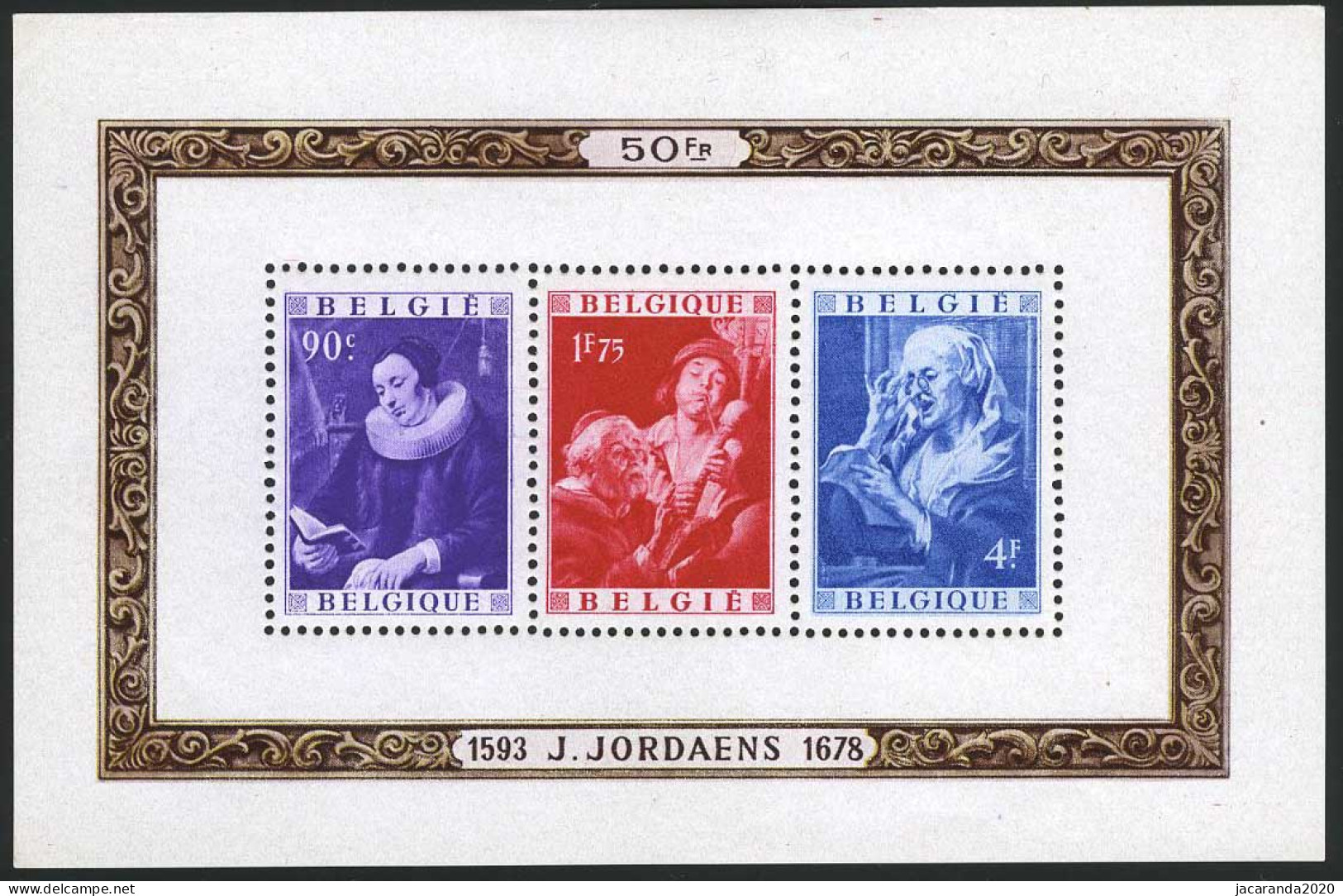 België BL27 ** - Jacob Jordaens - Zeer Mooi - Très Beau - MNH - 1924-1960