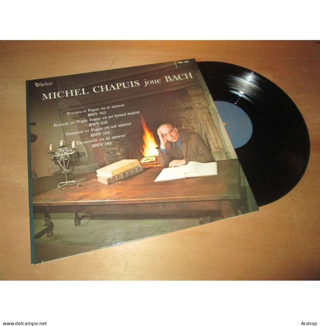 MICHEL CHAPUIS Joue BACH -  VALOIS MB 883 Lp - Classique