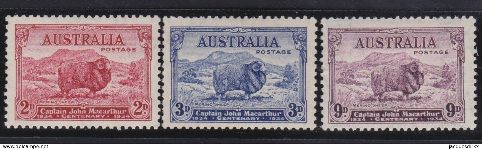 Australia    .   SG    .    150/152     .   *      .     Mint-hinged - Nuovi