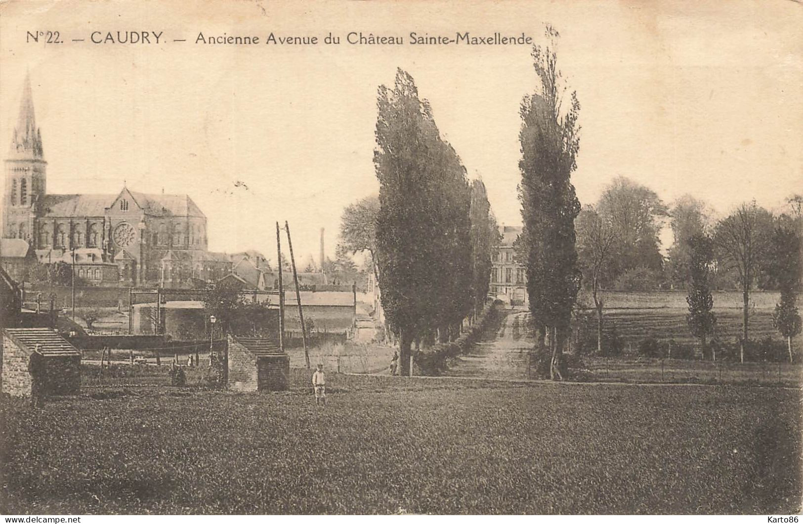 Caudry * Ancienne Avenue Du Château Sainte Maxellende - Caudry