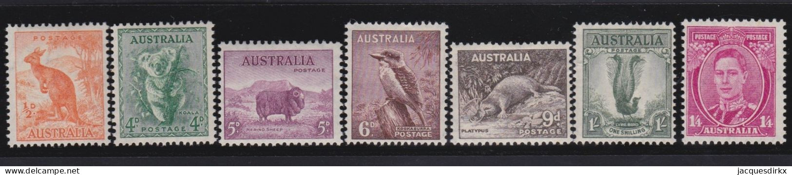 Australia    .   SG    .    7 Stamps   .   *      .     Mint-hinged - Neufs
