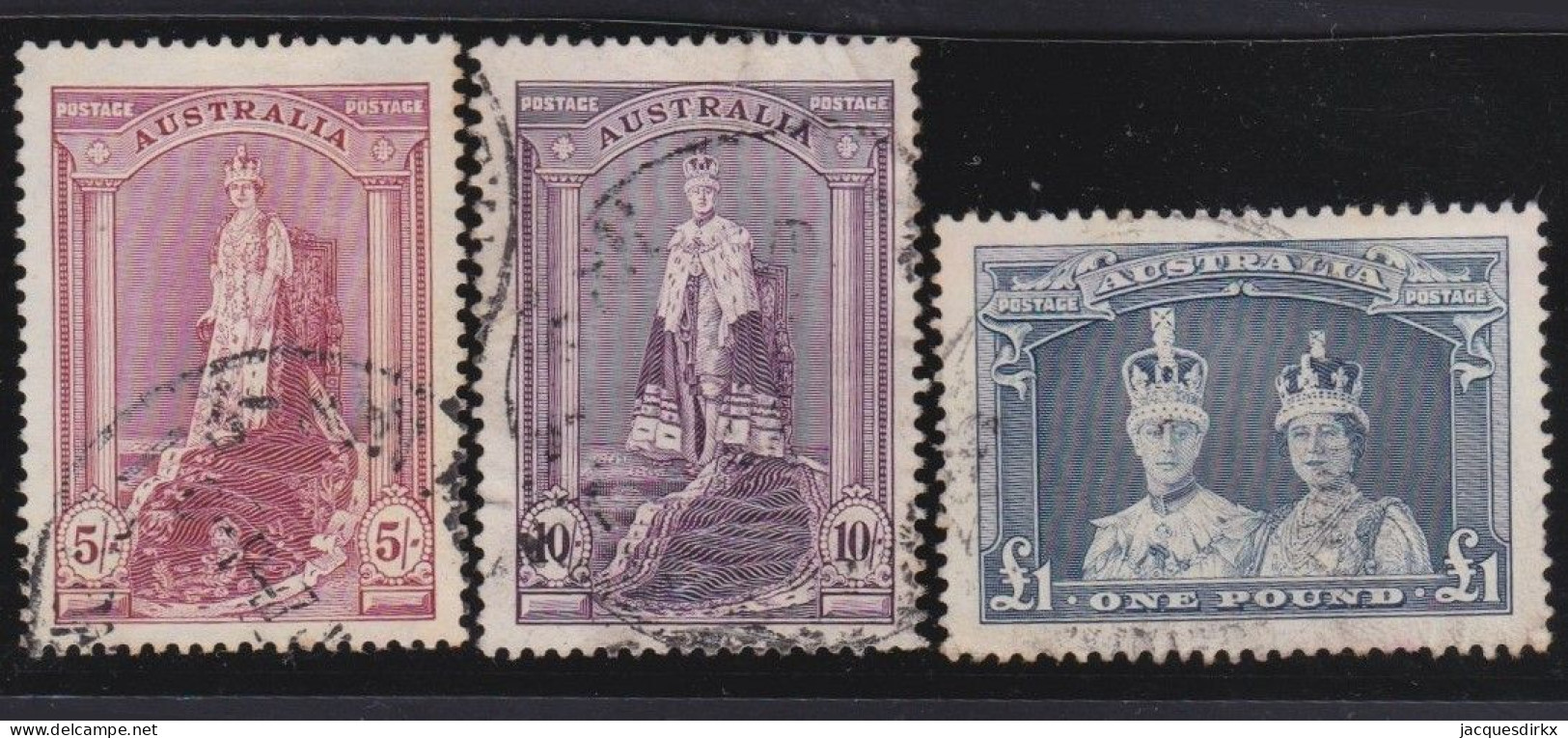 Australia    .   SG    .    176/178     .   O      .     Cancelled - Used Stamps