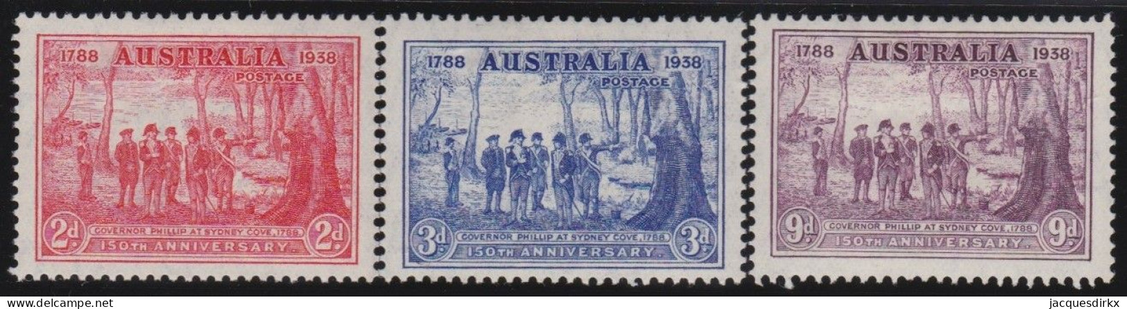 Australia    .   SG    .    193/195    .   *      .     Mint-hinged - Neufs