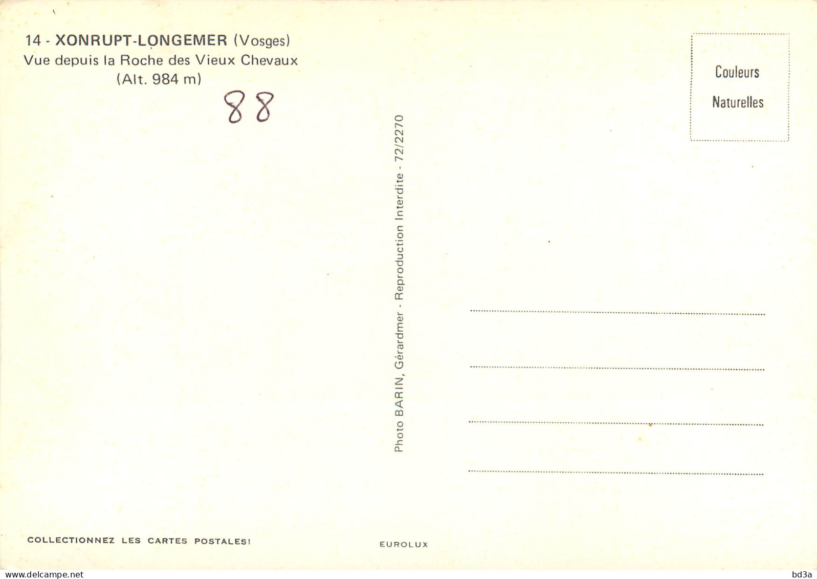 88 - XONRUPT LONGMER - Xonrupt Longemer
