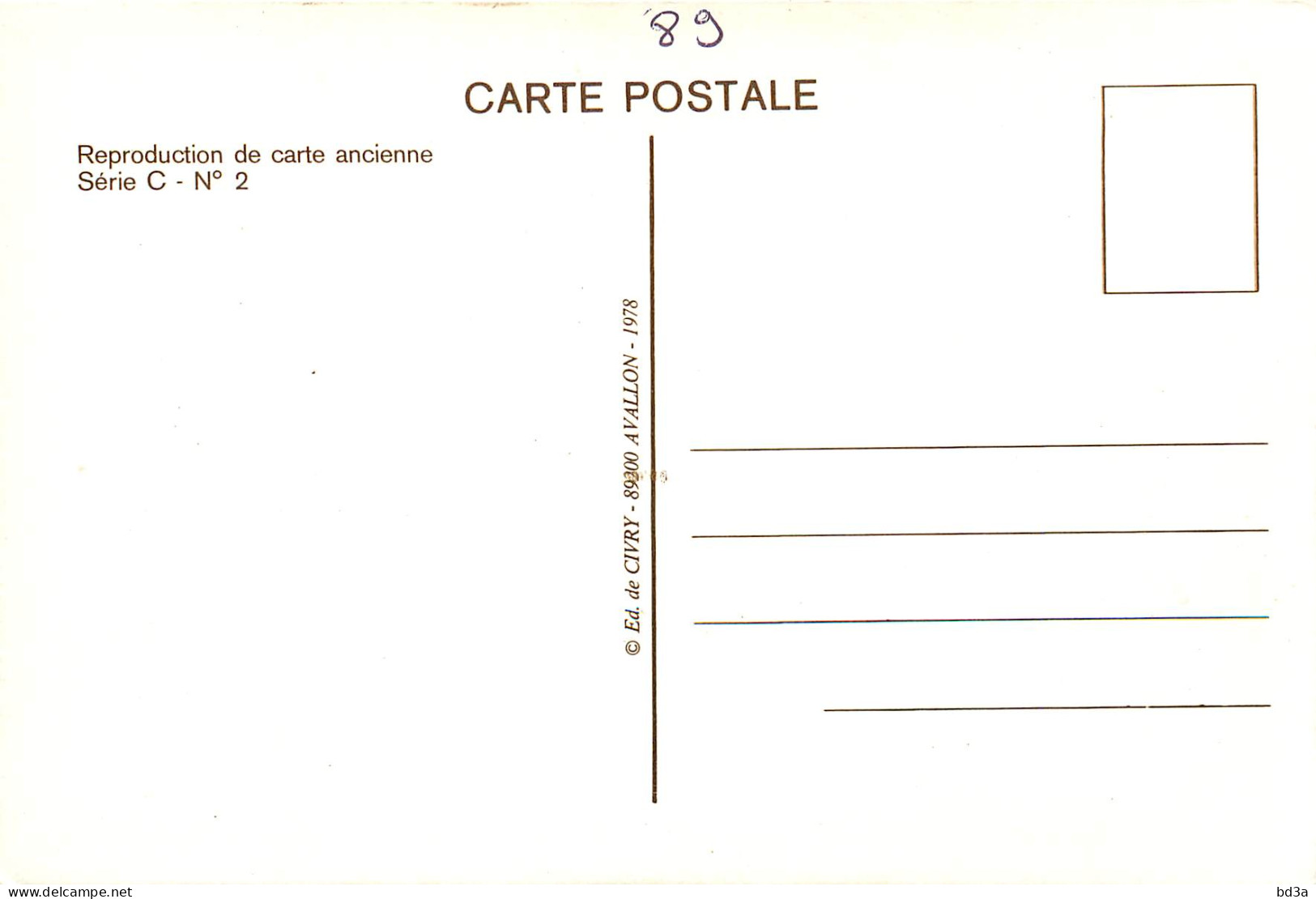 89 - L'ISLE SUR SEREIN REPRODUCTION - L'Isle Sur Serein