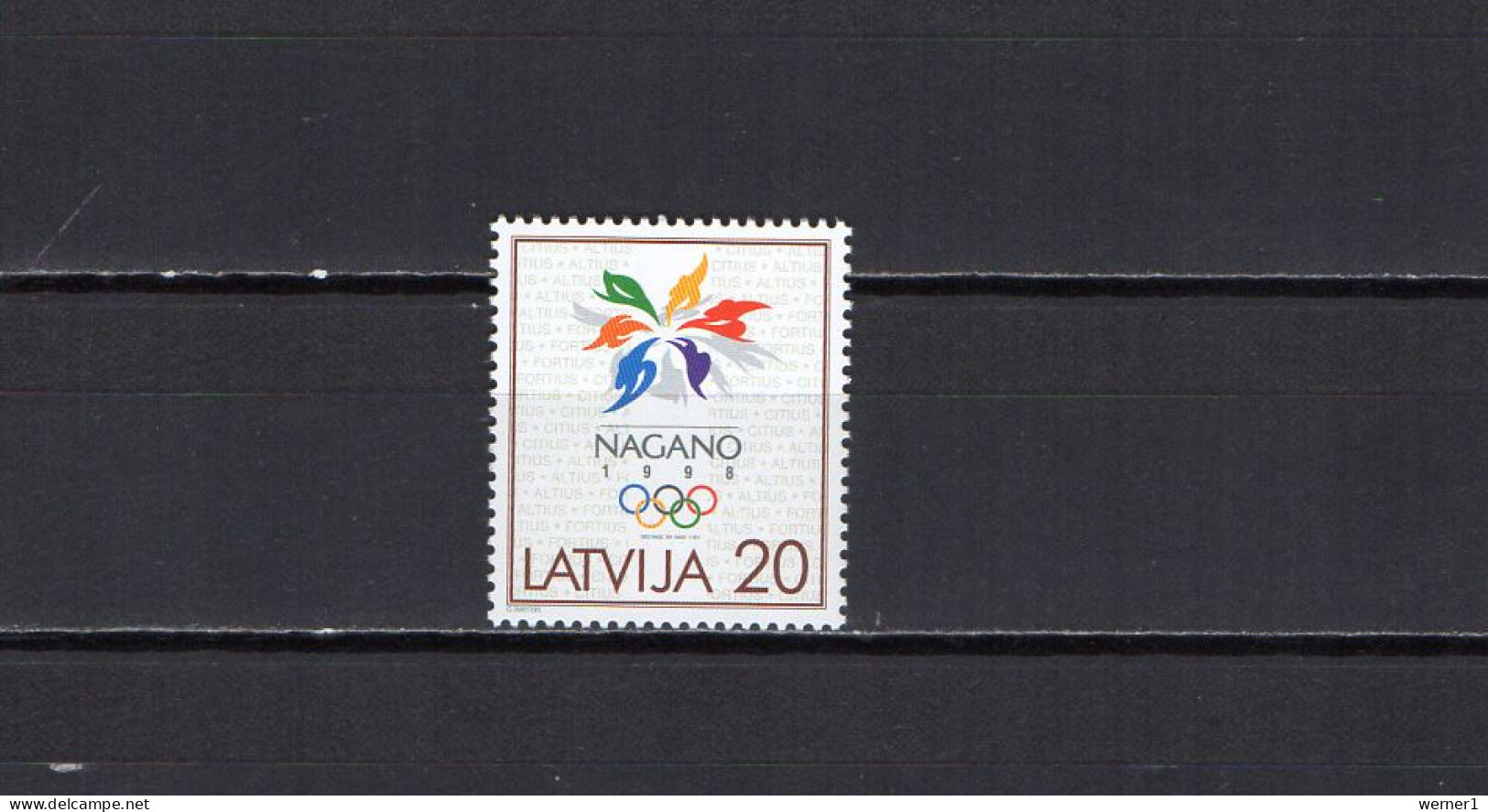 Latvia 1998 Olympic Games Nagano Stamp MNH - Invierno 1998: Nagano