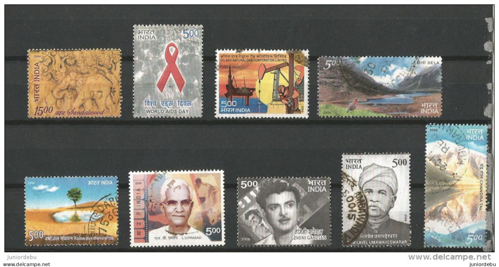 India - 2006 - 9 Different STAMPS - USED. ( Condition As Per Scan ) ( OL 3.4.24 ) - Oblitérés