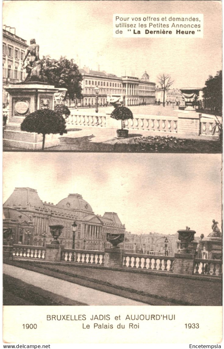 CPA Carte Postale Belgique Bruxelles Jadis Et Aujourd'hui  Palais Du Roi  1933  VM79302 - Lanen, Boulevards