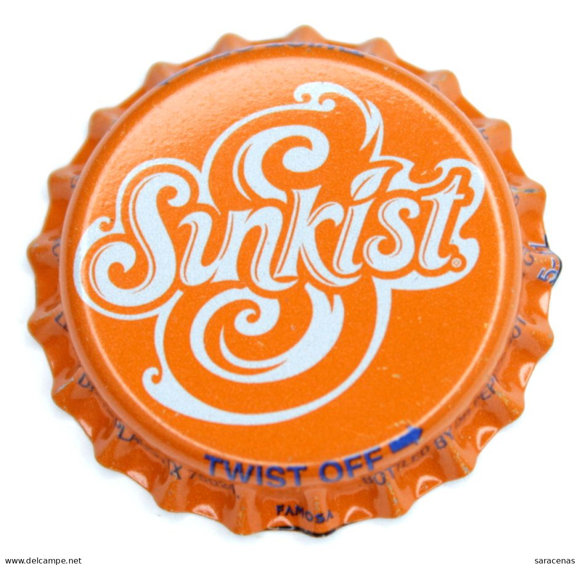 Unused Rare United States Sunkist Soda Bottle Cap - Soda