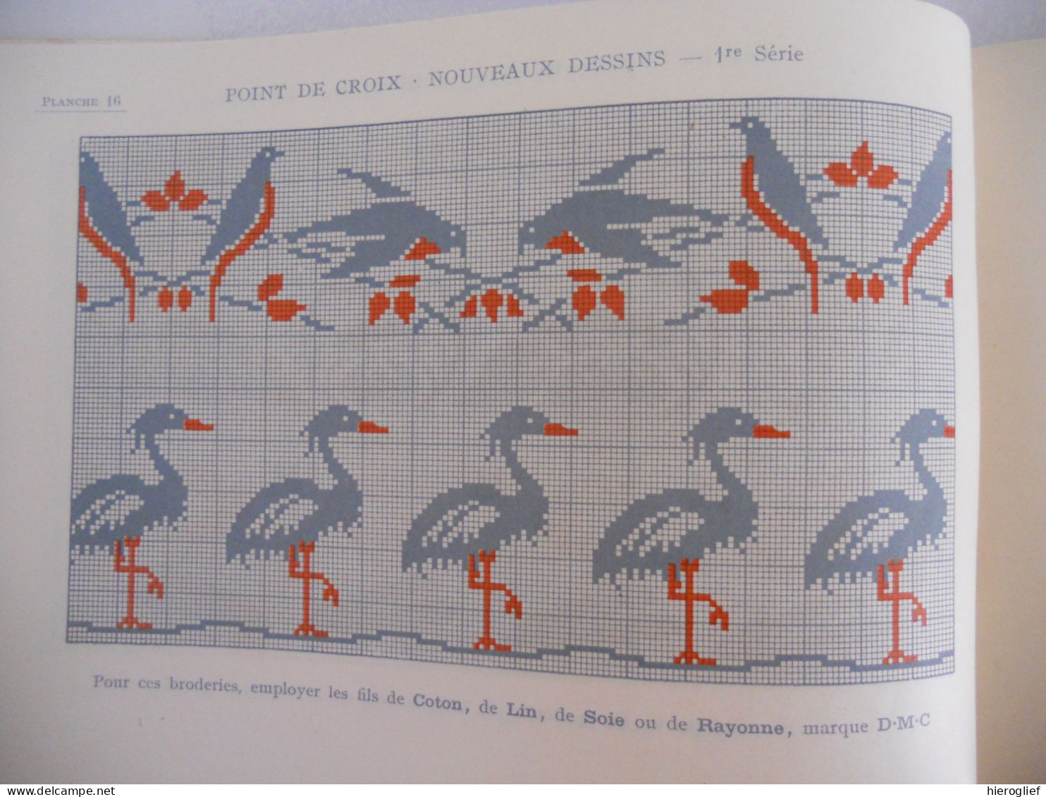 Bibliothèque D.M.C. Point De Croix - Nouveaux Dessins 1re Série  éditions Dillmont Mulhpuse (France) - Bricolage / Técnico