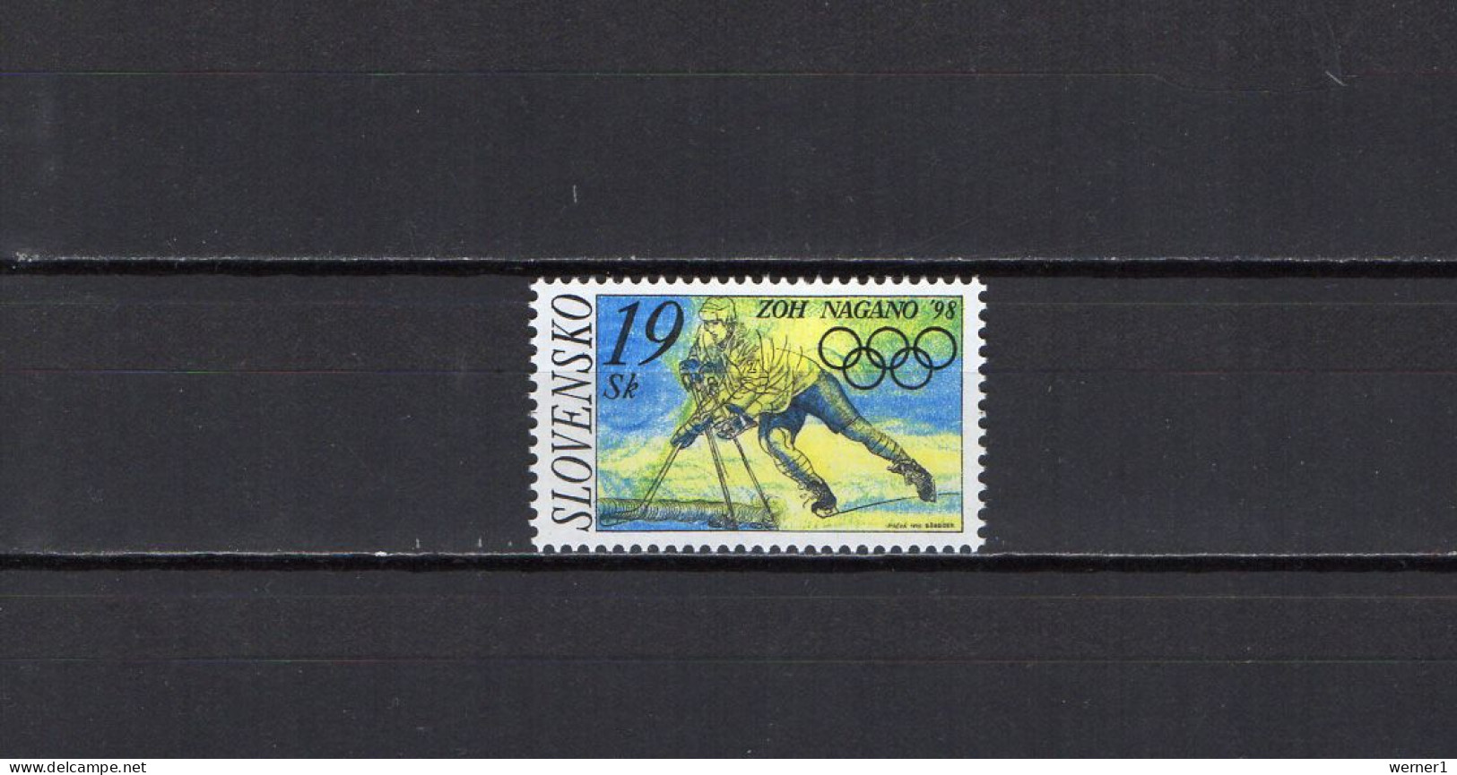 Slovakia 1998 Olympic Games Nagano Stamp MNH - Invierno 1998: Nagano