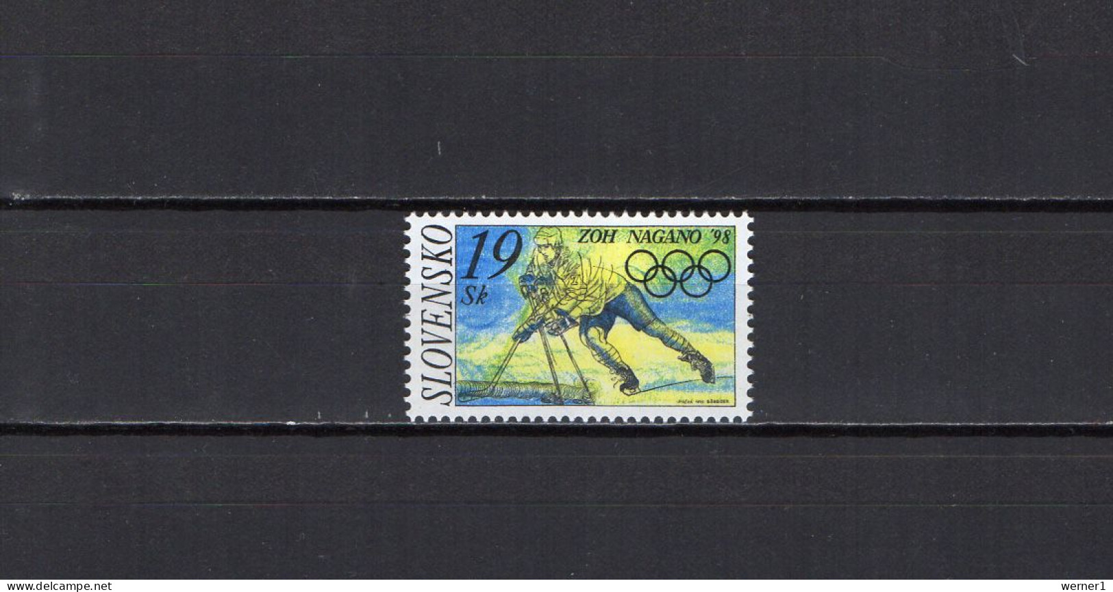 Slovakia 1998 Olympic Games Nagano Stamp MNH - Inverno1998: Nagano