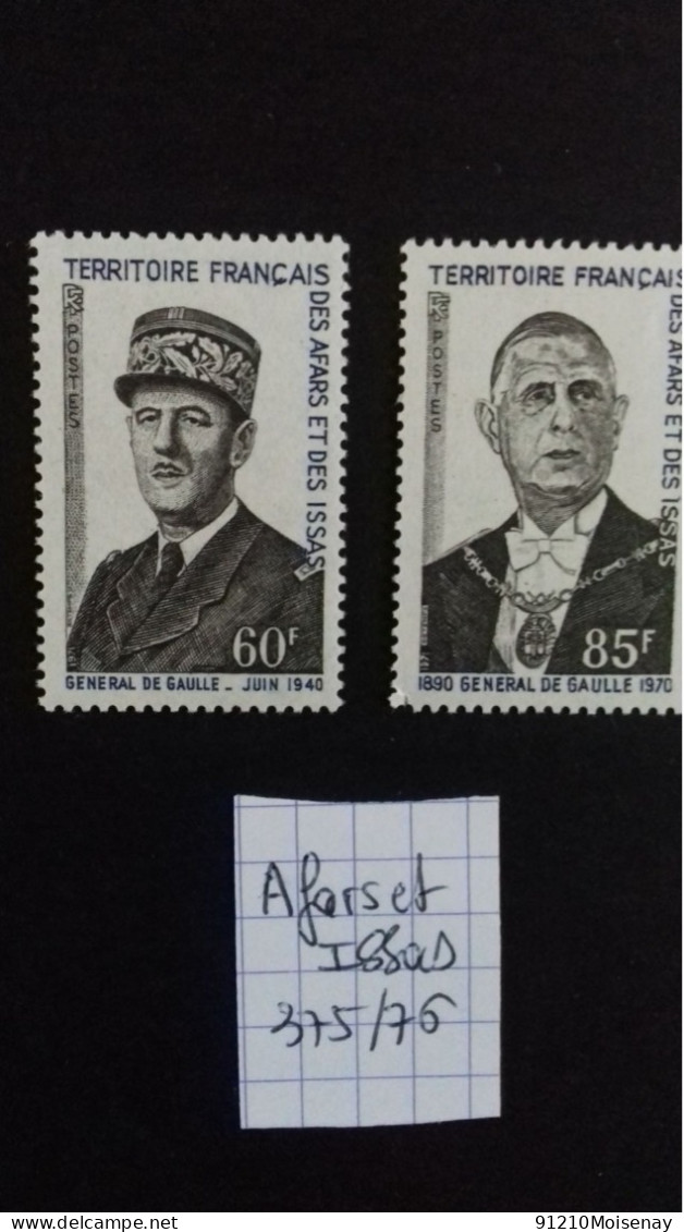 AFARS ET ISSAS  N*375/376** - Unused Stamps