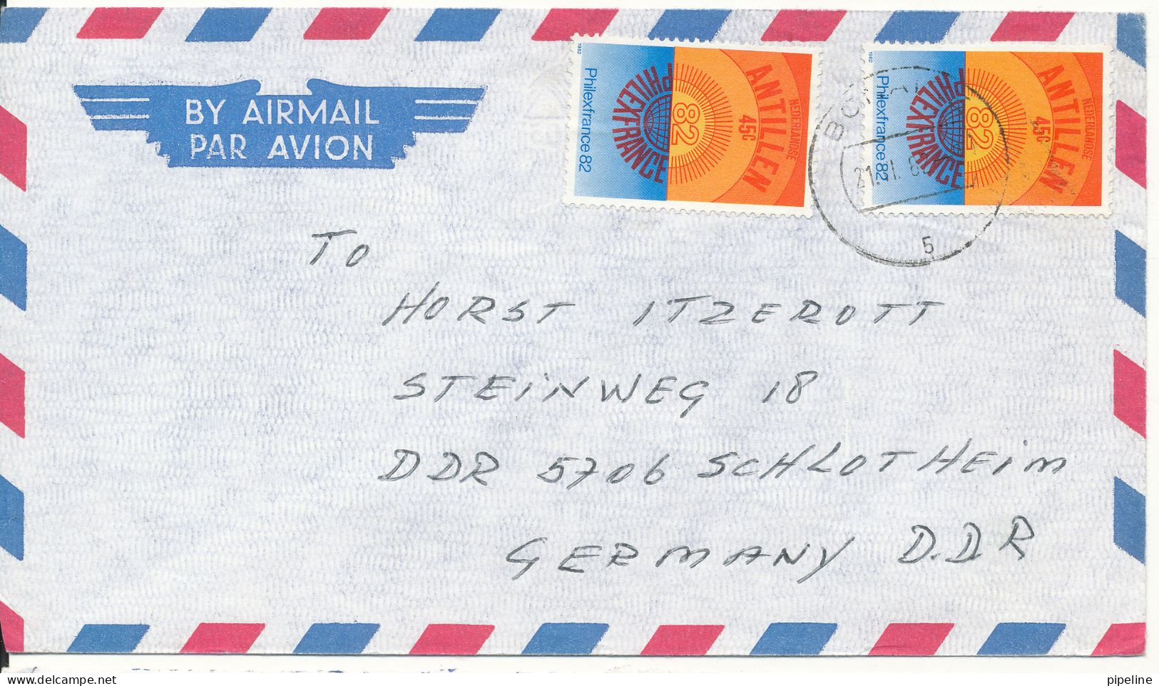 New Zealand Air Mail Cover Sent To Germany DDR 21-6-1982 - Airmail