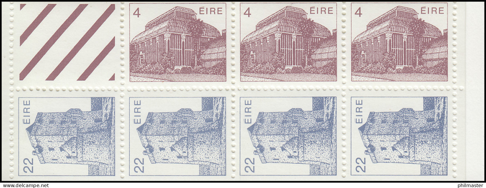 Irland-Markenheftchen 6 Architektur 1983, ** Postfrisch - Libretti