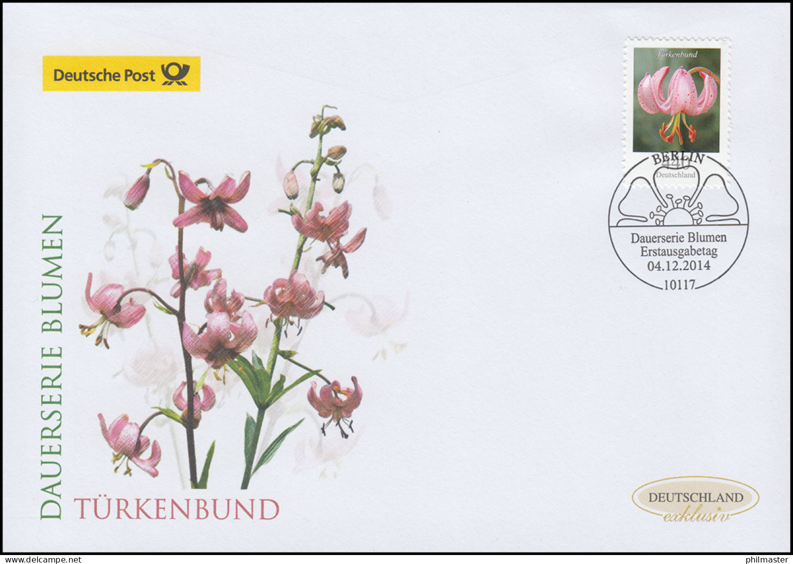 3118 Blume Türkenbundlilie, Schmuck-FDC Deutschland Exklusiv - Brieven En Documenten