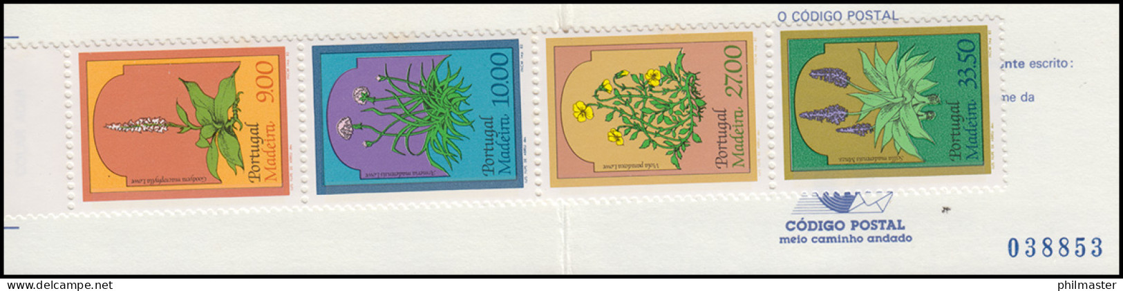 Portugal-Madeira Markenheftchen 2 Blumen 1982, ** / MNH - Madère