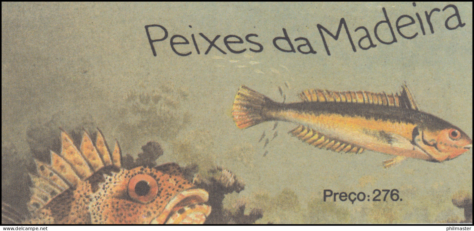 Portugal-Madeira Markenheftchen 9 Fische 1989, ** / MNH - Madère