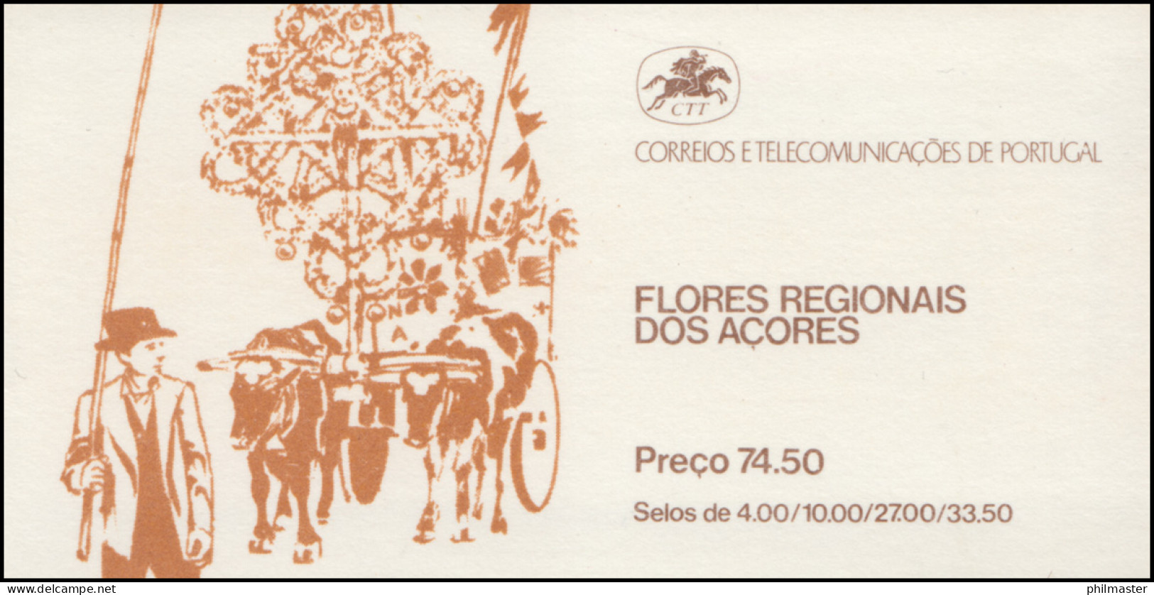 Portugal-Azoren Markenheftchen 2 Blumen 1982, **/ MNH - Azores