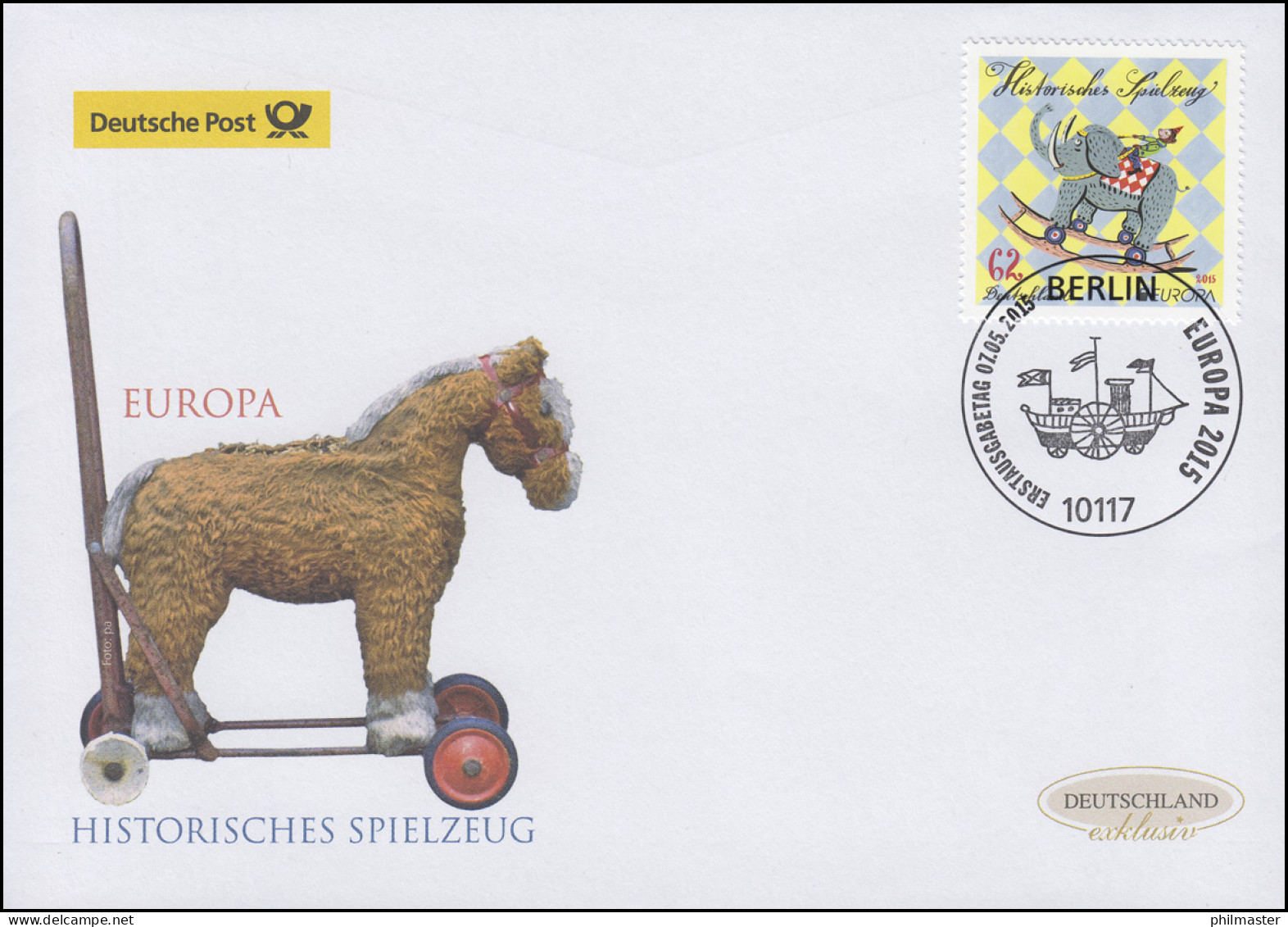 3152 EUROPA - Historisches Spielzeug, Schmuck-FDC Deutschland Exklusiv - Lettres & Documents