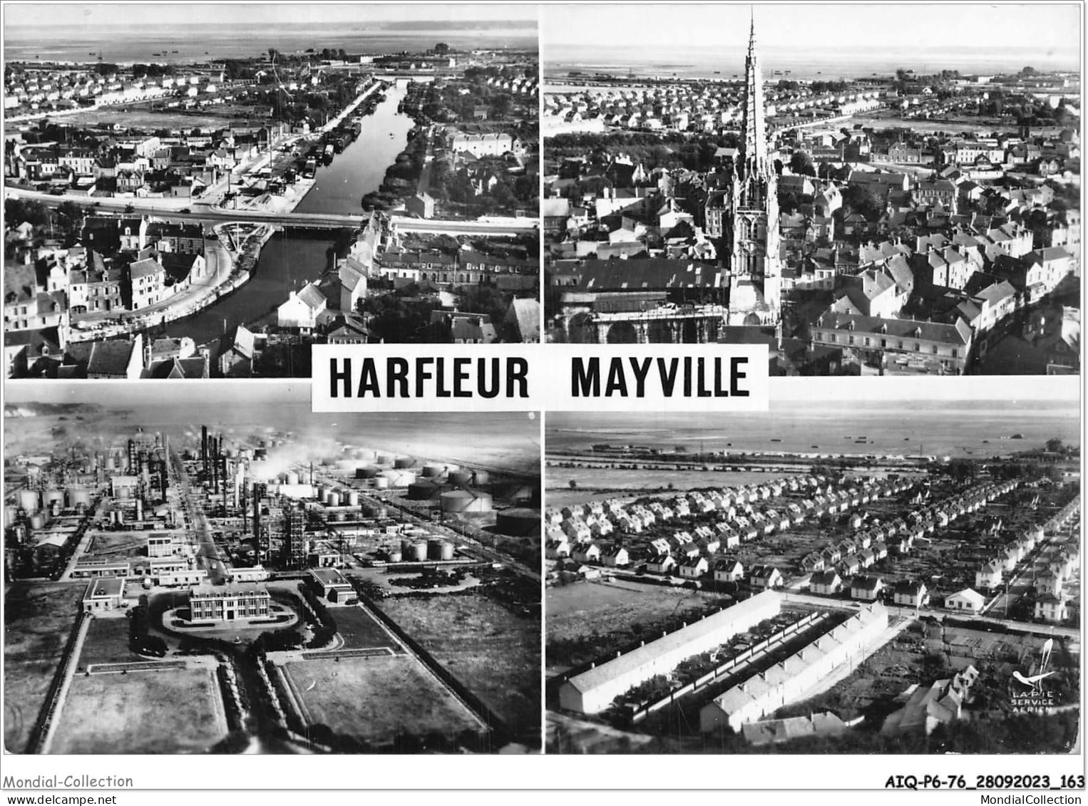 AIQP6-76-0629 - En Avion Au Dessus De - HARFLEUR-MAYVILLE - Seine-maritime - La Lézarde  - Harfleur
